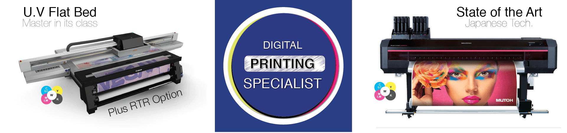 Digital printing specialist equipment and large-format printers